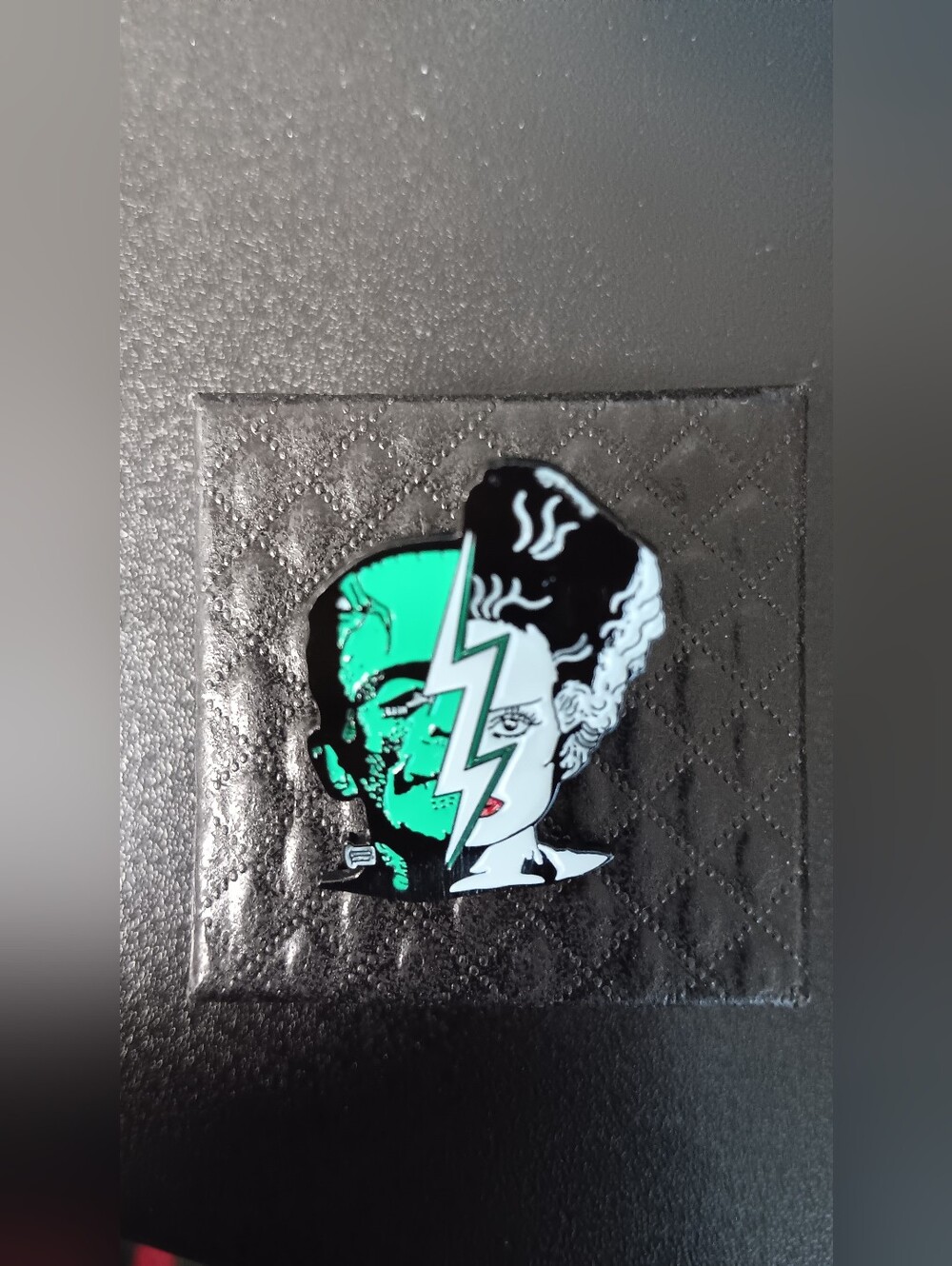 Brooch - Frankenstein Bride Lightning Bolt